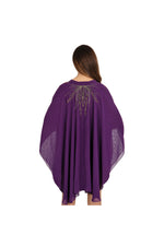 LAMACE Purple Beach Kaftan with Gold Embellishment