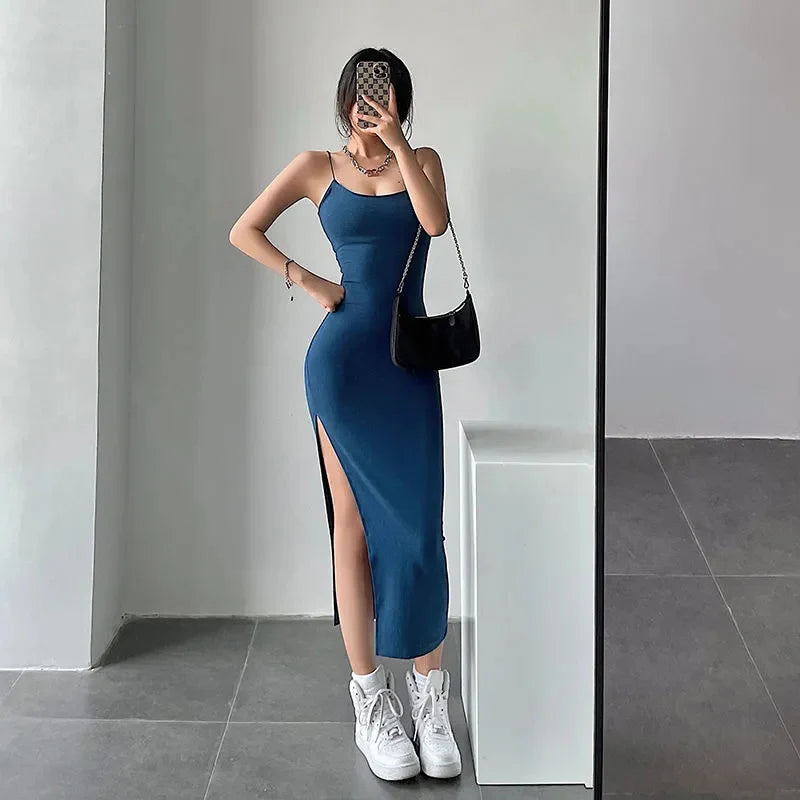 High slit dress