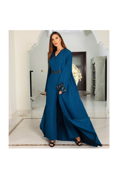 Formal jumpsuits with cape top